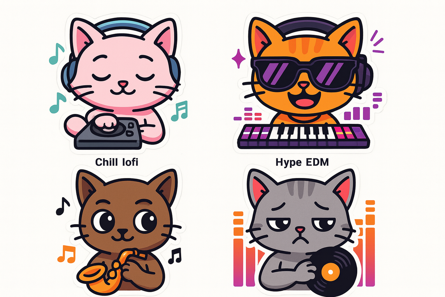 Thiết Kế 3D Hệ Thống Tạo Sticker Avatar Theo Phong Cách Âm Thanh