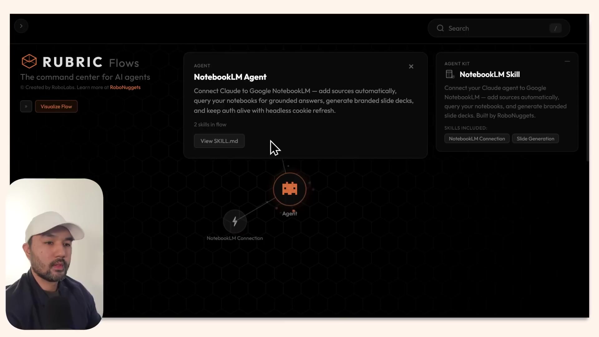 NotebookLM skill setup hiển thị như một operating manual có thể tái sử dụng trong Claude Code