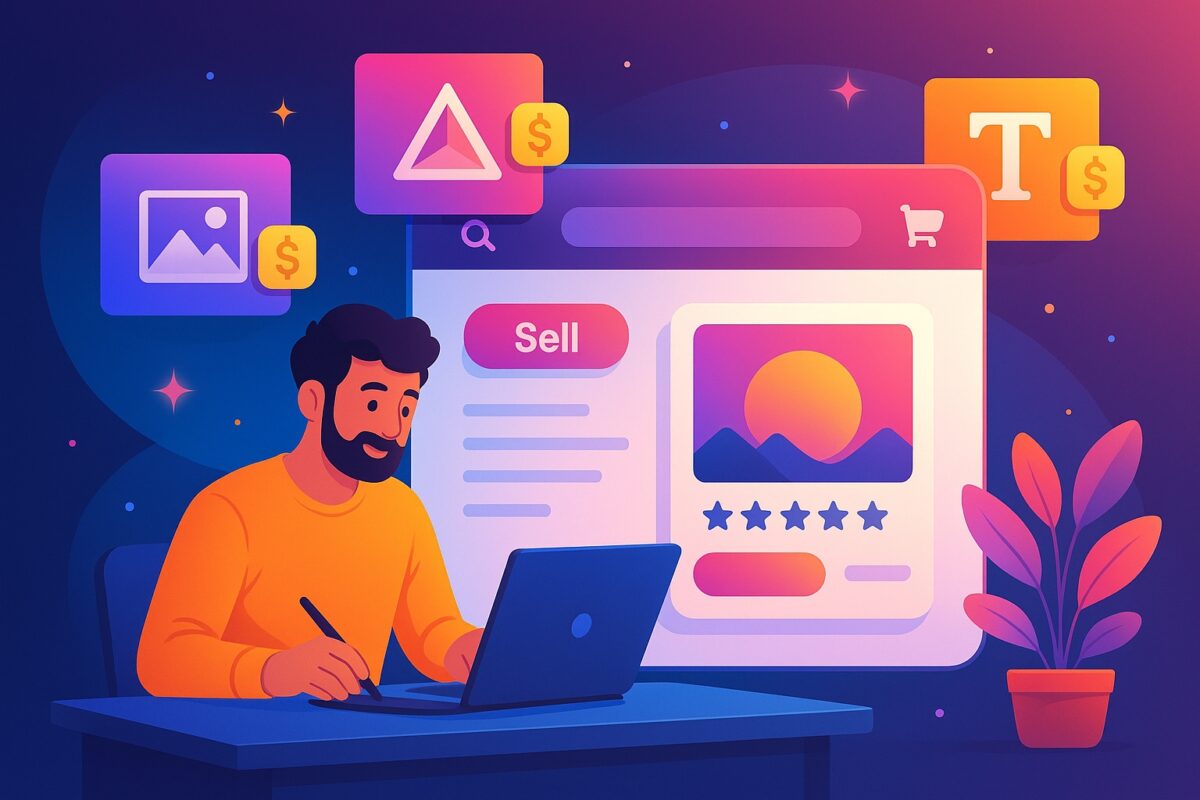 Digital marketplace for selling design files