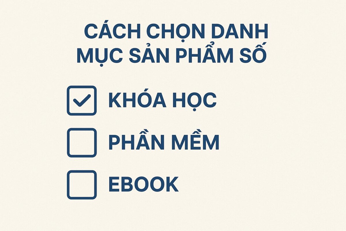 Cách chọn danh mục và thẻ cho bài viết sản phẩm số trên Chợ 1
