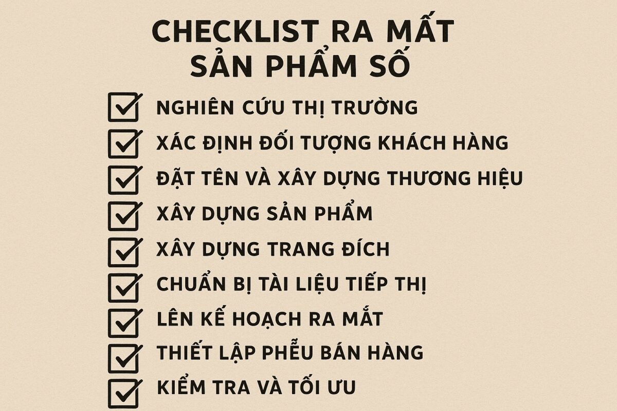 Checklist 7 Ngày Ra Mắt Sản Phẩm Số Đầu Tiên 1