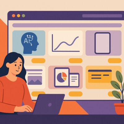 Digital product marketplace showcasing AI templates and mockups