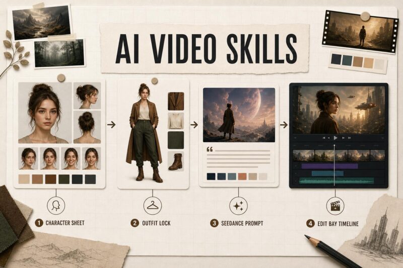 AI video skills workflow starter kit product board